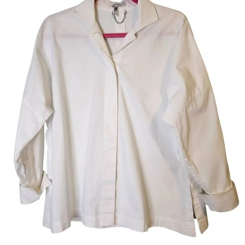Flatiron Workshop cotton white button down. XL,#953